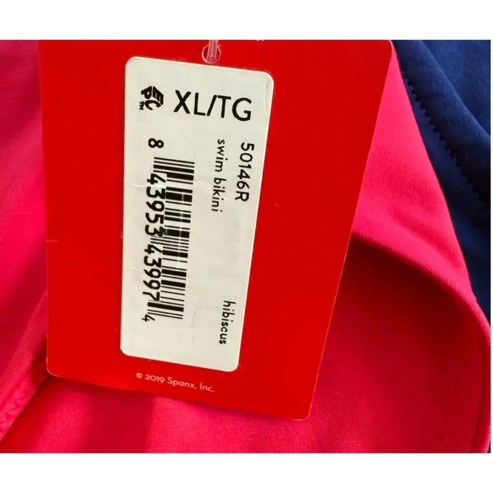 Spanx Hibiscus Swim Bikini, Size XL - New!